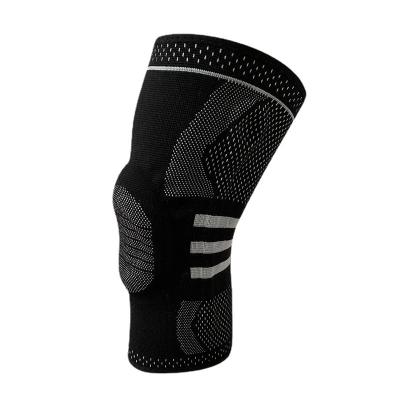 China Universal Hot Selling Silicon Pad Loaded Compression Sleeve Elastic Support Strap Spring Knee Brace for sale