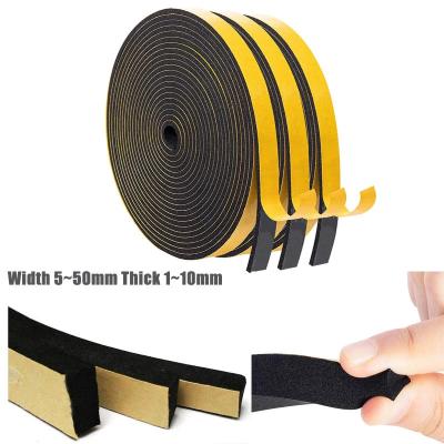 China 30 Feet UPVC Door Weather Seal Neoprene CR Foam Tape Weather Stripping for sale