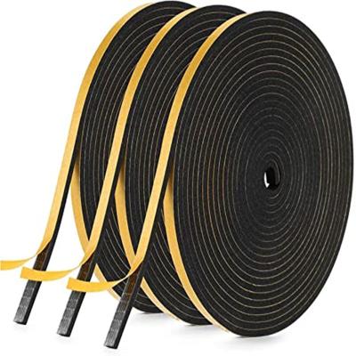 China Insulation Self Adhesive Neoprene Foam Strip High Density Rubber Foam Weatherstrip for sale