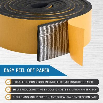 中国 Eva Foam Adhesive Tape Window Soundproofing Insulation Foam Strip 販売のため