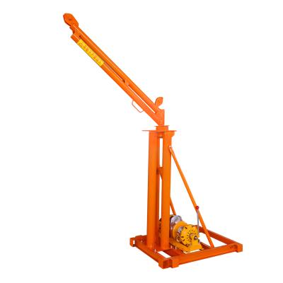 China Other Good Quality 200kg 300kg 400kg 500kg 800kg Mini Construction Lifting Crane Outdoor Indoor Use for sale