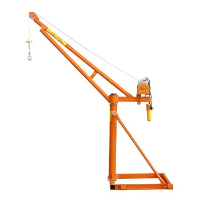 China The Other Mini Building Crane Household Door Out Crane Winch Hoist With Electric Wire Rope 360 ​​Degree Rotation for sale