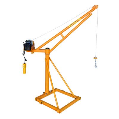 China Other Foldable Hand-push Crane Small Mobile Manual Handling Crane Hand-Cranked Portable Crane for sale