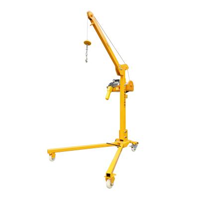 China Other 400 500 300 Kg Portable Small Lift Double Rope Electric Single Floor Construction Foldable Engine Crane for sale