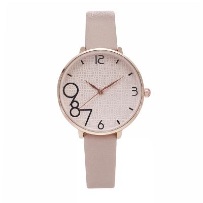 China Auto Date Fashion Casual Ladies Watch Simple Belt Leather Watch Quartz Watch for sale