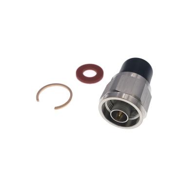 China RF Coaxial Connector N Male Plug Micro-Scratch PCB Brass Mount for sale