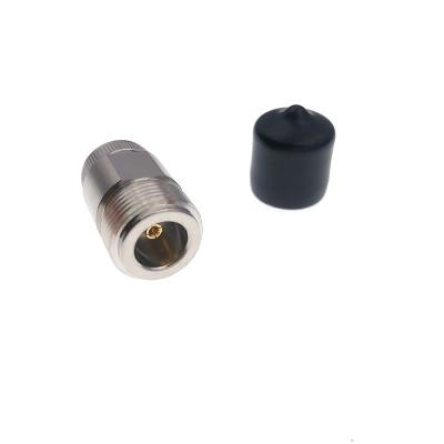 China Brass RF Coaxial Connector N Female Jack With Flat Pin Micro-Stripe For PCB Mount for sale