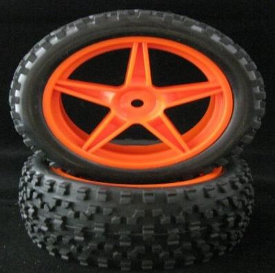 China RC Hobby RC Car Parts Front Buggy Tires 1/10 With Foam Insert 66004 for sale