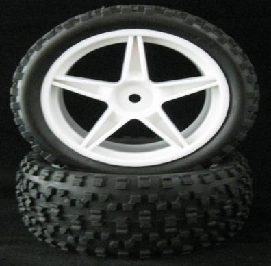 China RC Hobby RC Car Parts 1/10 Buggy Tires Front With Foam Insert 66001 for sale