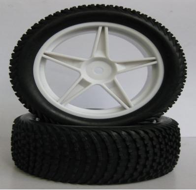 China RC Hobby RC Car Parts 1/10 Front Buggy Tire With Foam Insert 66077 for sale