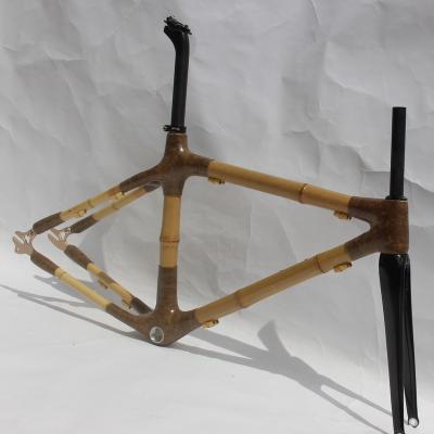 China Road Bikes Bamboo Frameset Fixie Frameset Fixed Track Bike Road Bike Free Shipping Fixed Bike For 700x23 To 40c for sale