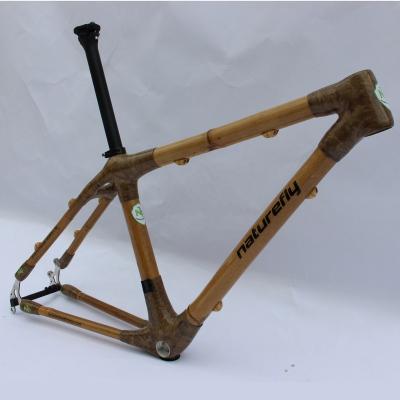 China Free Shipping Direct Shipping Naturefly Mountain Bikes Mountain Bikes Frame 29er MTB Bamboo Bicycle Frameset 135mm for sale