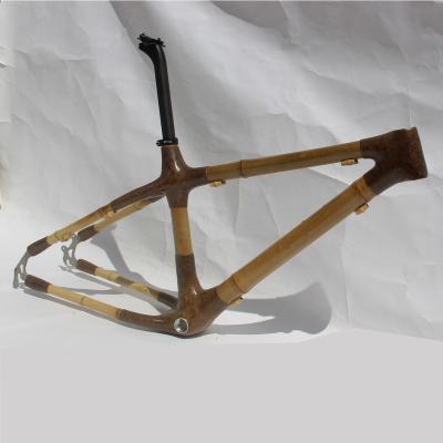 China Naturefly Fat Bike Frame 26er Mountain Mountain Bikes Bamboo Snow Bicycle Direct Mount 135mm for sale