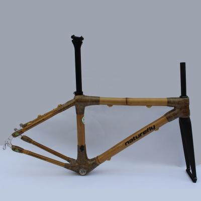 China Road Bikes Bamboo Frameset Frameset Bamboo Road Frame Bike Free Shipping Full Speed ​​Bike 700c for sale