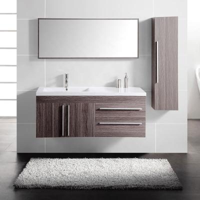 China Modern Single Sink Storage Wall Mounted Modern Bathroom Vanity Furniture Set for sale