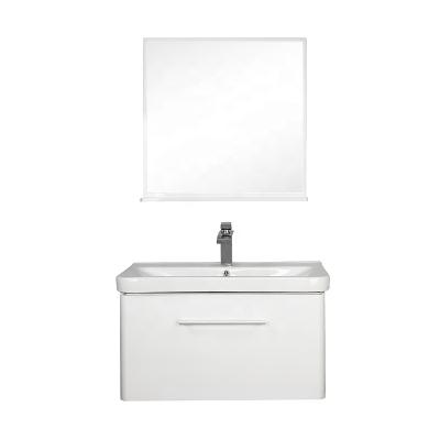 China One Drawer Eco Friendly Economical Home Waterproof White PVC Small Bathroom Cabinet for sale