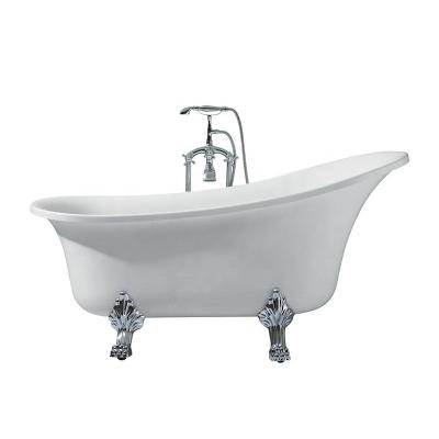 China White Black Freestanding Acrylic Bathroom Clawfoot Hotel Bathtub Eco - Friendly Material for sale