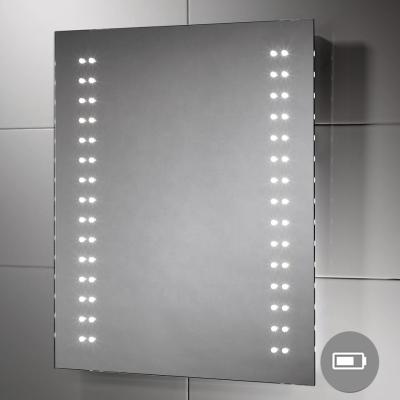 China UK Popular Design Illuminated Battery Operated Led Light Mirror for sale