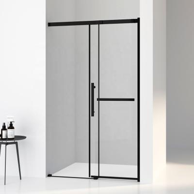 China Modern Soft Sliding System Roller 48 Inch Shower Room Glass Sliding Door for sale