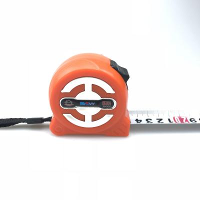 China Measure for Construction and Decoration Tape Measure with Logo Custom Tape Measure Steel 5M Tape Measure Plastic Shell with Button for sale