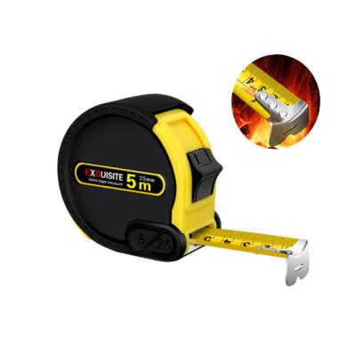 China Measure for construction and promotional decoration factory price building construction tools custom yellow automatic flexible measuring tape for sale