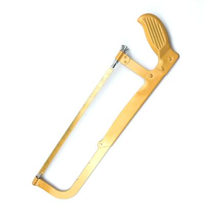 China Best Woodworking Hacksaw For Woodworking Hacksaw To Cut Metal Pipe Tree Cutting Hacksaw With Yellow Frame 300Mm Blade for sale