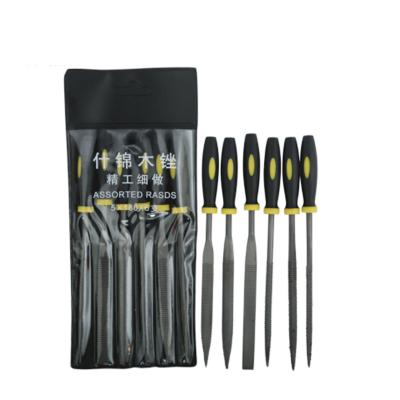 China Tools 3x140mm 4x160mm Non-slip Abrasive Steel Hand Grip 5x180mm Rasp Needle Wood File With Plastic Handle Size for sale