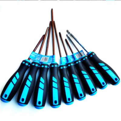 China OEM Comfortable Multi Purpose Phillips Spiral Grip Multi Purpose Manual Screwdriver Torx Slotted Blue Repair for sale