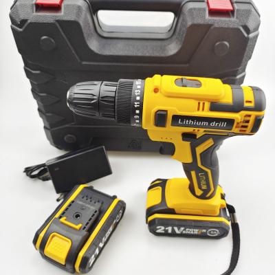 China 21v Li-ion battery power drill machine lithium power tools profesionall cordless drill 10mm for sale