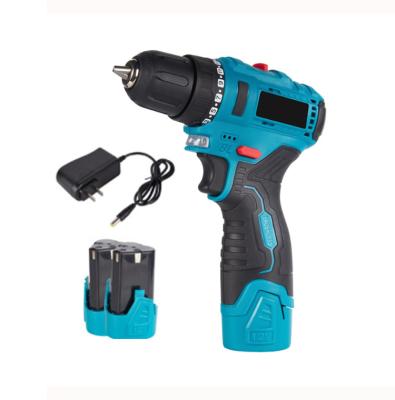 China Mini Electric Drilling Equipment 12v Hand Drill Machine- 2 Speed ​​Cordless Drill Rechargeable Multifunctional Mini Drill for sale