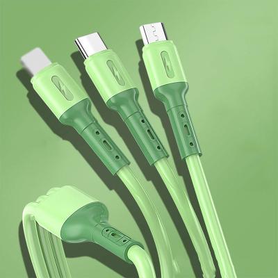 China Speed ​​5A 1.2m Silicone Data Cable Fast Charging Mobile Phone USB Fast Charging Cable For IOS Android Type C for sale