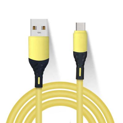 China Speed ​​5A 1.2m Silicone Data Cable Fast Charging Mobile Phone USB Fast Charging Cable For IOS Android Type C for sale