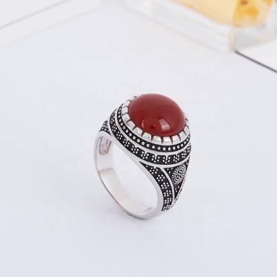 China Hiphop Hydis Jewelry Middle East Market Hot Sale 925 Rhodium Plated Men Ring Jewelry for sale