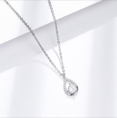 China FASHIONABLE Classic Water Drop Design Pendant Necklace in Thin Rose Gold for sale