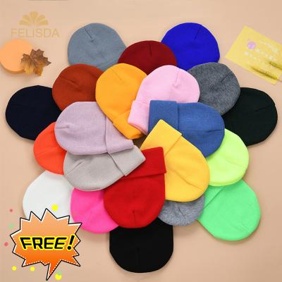 China breathable & VIP Free Sample Waterproof Beanies Hats Ready To Ship Solid Color Wholesale Custom Wool Knitted Hats Winter Mens Womens Unisex Beanie for sale