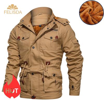 China Plus Size 6xl Winter Mens Military Jacket QUICK DRY Jacket Air Force Pilot Air Force Casual Thick Thermal Cargo Fleece Jacket for sale