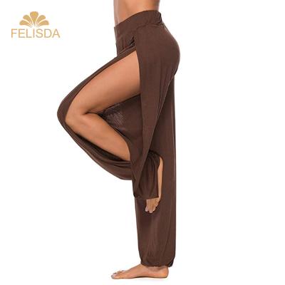 China FELISDA Breathable Hippy High-Waist Pants Workout Loose Comfortable Harem Pants S-3XL Women Casual Yoga Pants for sale