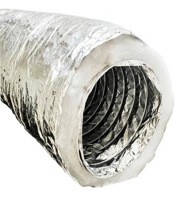 China Flexible High Temperature Workshop Lined With Aluminum Foil Tube Roof Insulation Pipe for sale