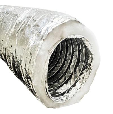 China Heat Insulation Flexible Pipe For Pipeline Equipment And Aluminum Foil Telescopic Tube for sale