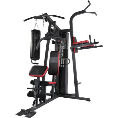 China Universal Douli Power Training Power Workout Equipment Three Station Multi Home Gym Machine With Punching Bag for sale