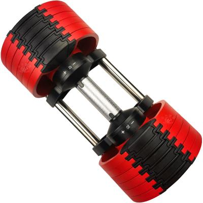 China Universal Douli Home Gym 6 Weights In 1 Cast Iron 20KG Strength Training Adjustable Dumbbell With 4KG Rise for sale