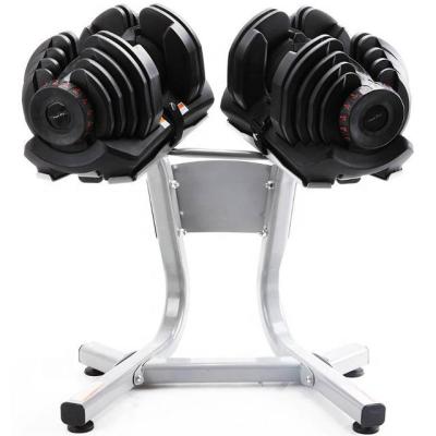 China Universal Non-Slip Adjustable Handle 90LBS Dumbbells Movable Dumbbell Rack Rack Set for sale