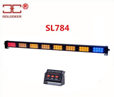 China Red / Amber / Blue LED Flashing Warning Traffic Advisor Lights 64W Water Proof for sale