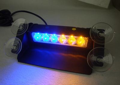 China Luz del visera del soporte de parabrisas LED de los vehículos, luz auto del estroboscópico de 6 LED LED en venta