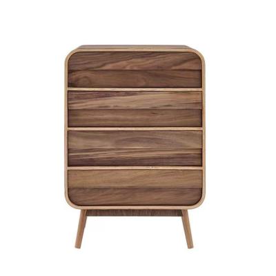 China Walnut Multifunctional Wood Cabinet Small Ash Chest Of Drawers Living Room Furniture for sale