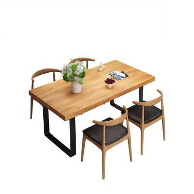 China 2021 customizable luxury furniture wooden table and chair dining set for sale