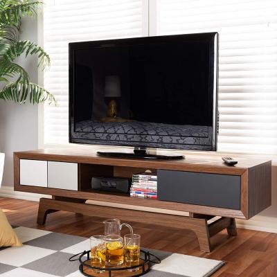 China Luxury Durable Modern Vintage Wooden Corner TV Lobby Wall Cabinet Stand Designs Living Room Furniture for sale