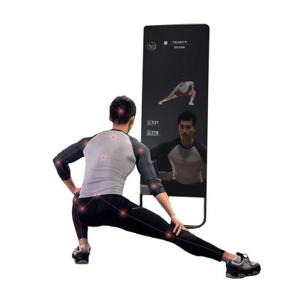 China Modern Smart Led Mirror With Camera Touch Screen Digital Android Fitness Workout Mirror for sale