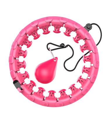 China New 24Knots HU La Circle Fitness Adjustable Removable Weight Loss Circle Smart HU La Circle With Counter Herstell for sale