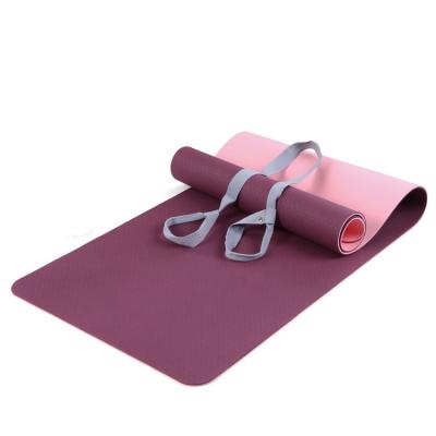 China Non Resistant Wholesale Adult Yoga Mat Printed Pilates Mats Body Alignment System Slip Handle Tear for sale